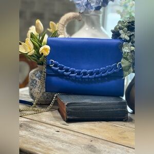 Gianni Bini Cobalt Blue Clutch. Purse | Handbag | Timeless | Vibrant | Trendy.